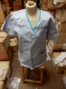 *Box Containing 10 HA2407 Blue & White Stripped Tunics Size:14