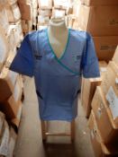*Box Containing 17 HA2453 Light Blue Tunics Size:12 Long