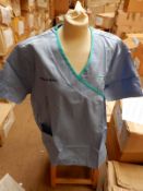 *Box Containing 25 HA2408 Pale Blue Tunics Size:22 Long