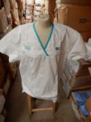 *Box Containing 30 HA2727 White Tunics Size:26 Long