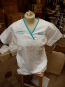 *Box Containing 40 HA2361 White Tunics Size:14 Long