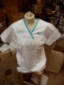 *Box Containing 40 HA2361 White Tunics Size:12 Long