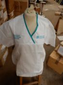 *Box Containing 11 HA2359 White Tunics Size:28 Short