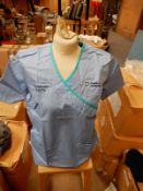 *Box Containing 20 HA2453 Light Blue Tunic Tops Size:4 Regular