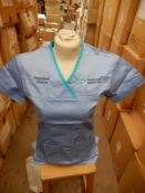 *Box Containing 18 HA2356 Light Blue Tunic Tops Size;16 Short