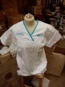 *Box Containing 31 HA2361 White Tunics Size:12 Short