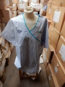 *Box Containing 40 HA2441 Blue & White Striped Tunic Tops Size:12 Long