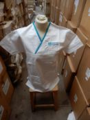 *Box Containing 29 HA3010 White Tunic Tops Size: Small Long