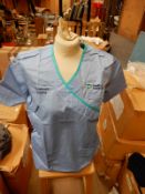 *Box Containing 32 HA2453 Light Blue Tunic Tops Size:22 Regular