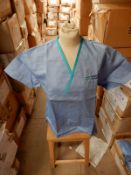 *Box Containing HA1922 Light Blue Tunics 2x Large Regular and 7x XL Regular