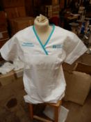 *Box Containing 39 HA2361 White Tunics Size:14 Regular
