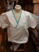 *Box Containing 25 HA2352 White Tunic Tops Size:3XL Long