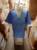 *Box Containing 8 HA2453 Light Blue Tunics Size:22 Short
