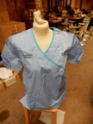 *Box Containing 32 HA2453 Light Blue Tunics Size:10 Regular