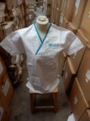 *Box Containing 32 HA3010 White Tunic Tops (Mixed Sizes)
