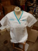 *Box Containing 40 HA2361 White Tunics Size:16 Long