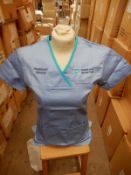*Box Containing 10 HA2356 Light Blue Tunic Tops Size:24 Long