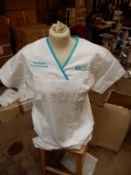 *Box Containing 40 HA2361 White Tunics Size:16 Regular