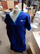 *Box Containing 29 HA2415 Mid-Blue Tunics Size:22 Regular