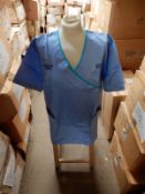 *Box Containing 37 HA2453 Light Blue Tunics Size:16 Long