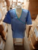 *Box Containing 28 HA2453 Light Blue Tunics Size:10 Long