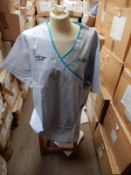 *Box Containing 40 HA241 Blue & White Striped Tunics Size:26 Regular