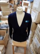 *Twelve Navy V-Neck Jumpers