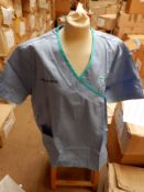 *Box Containing 32 HA2408 Pale Blue Tunics Size:24 Long