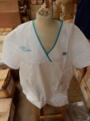 *Box Containing 24 HA36 White Tunic Tops Size:3XL Long