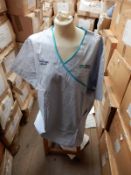 *Box Containing 40 HA2441 Blue & White Striped Tunic Tops Size:18 Regular