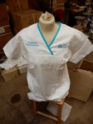 *Box Containing 23 HA2361 White Tunics Size:22 Long