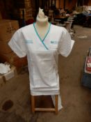 *Box Containing 40 HA2368 White Tunics Size:16 Long