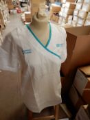 *Box Containing 38 HA2360 White Tunics Size:12 Long