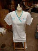 *Box Containing HA2368 White Tunics 19x Size:22 Short and 10x Size:24 Short