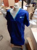 *Box Containing 38 HA2415 Mid-Blue Tunics Size:24 Regular