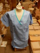*Box Containing 19 HA2414 Light Blue Tunics Size:24 Regular