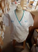 *Box Containing 20 HA2358 White Tunics Size:6 Regular