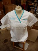 *Box Containing 40 HA2361 White Tunics Size:16 Short