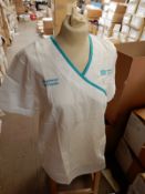 *Box Containing 33 HA2360 White Tunics Size:12 Regular