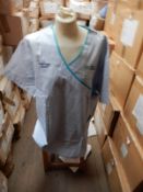 *Box Containing 26 HA241 Blue & White Striped Tunics Size:26 Long