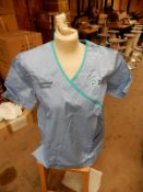 *Box Containing HA2453 Light Blue Tunics 7x Size:10 Regular and 23x Size:14 Regular