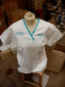 *Box Containing 27 HA2361 White Tunics Size:14 Short