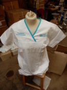 *Box Containing 40 HA2361 White Tunics Size:16 Regular