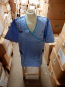 *Box Containing 33 HA2453 Light Blue Tunics Size:14 Long