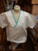 *Box Containing 25 HA2352 White Tunic Tops Size:4XL Short