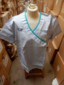 *Box Containing 31 HA2411 Blue & White Striped Tunics Size:10 Long
