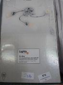 Vortex Chrome Plated Triple Ceiling Light