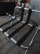 Pair of Chrome Suitcase Racks