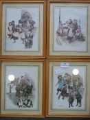 Four Prints - Victorian Children at Play