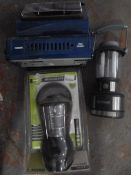 Gas Heater and Two Camping Lamps